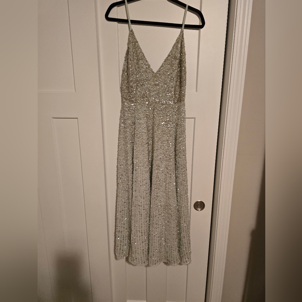 ASOS Sparkling Mint Sequin Dress